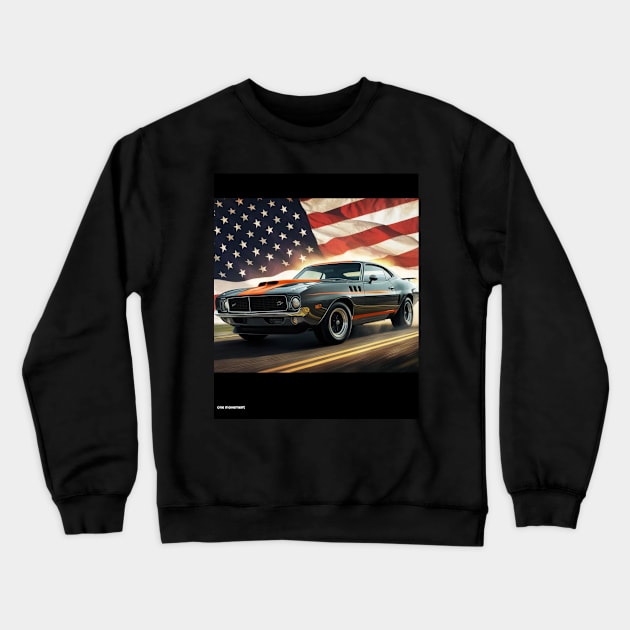 muscle car Crewneck Sweatshirt by JIUJITSU- BJJ